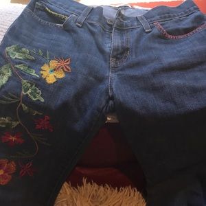 Embroidered jeans